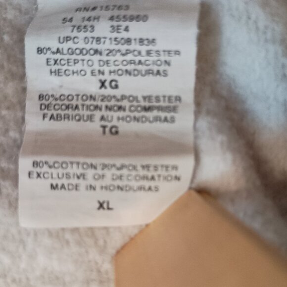 Champion Women’s Eco Fleece Full Zipper Tan Hoodie Size XL - Picture 10 of 16